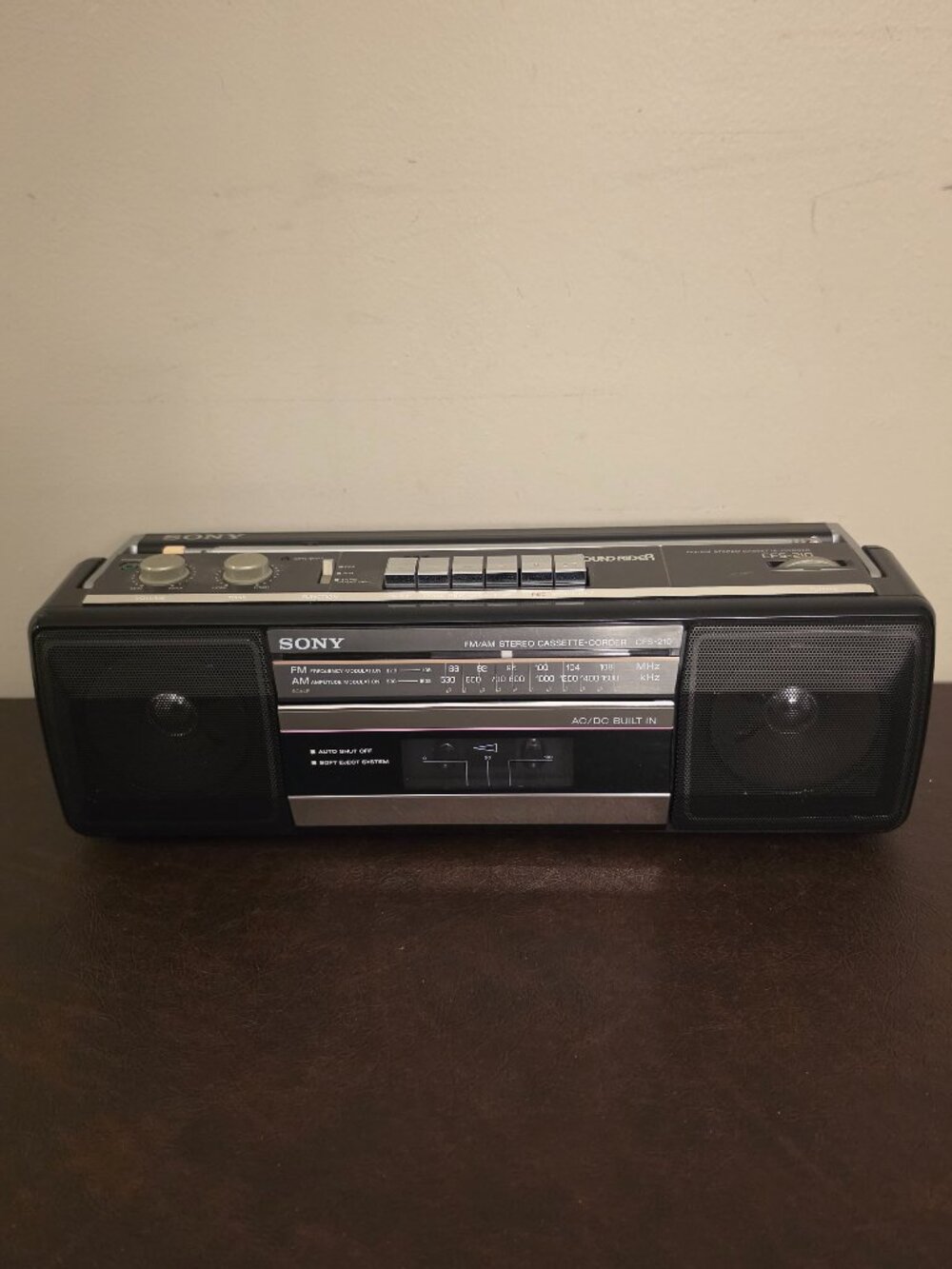 Vintage Sony CFS-210 Sound Rider Boombox Cassette Player (PARTS ONLY)